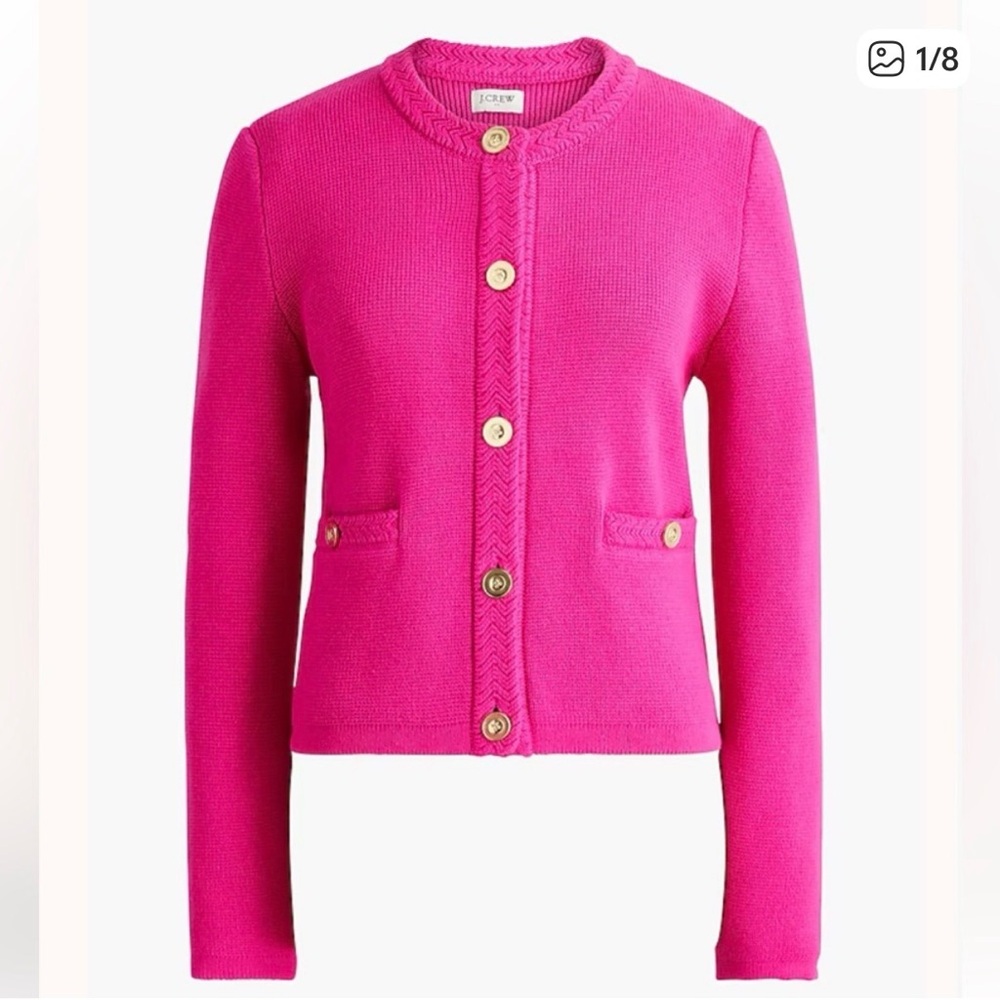 J. Crew Factory Cotton Lady Jacket Cardigan Sweater